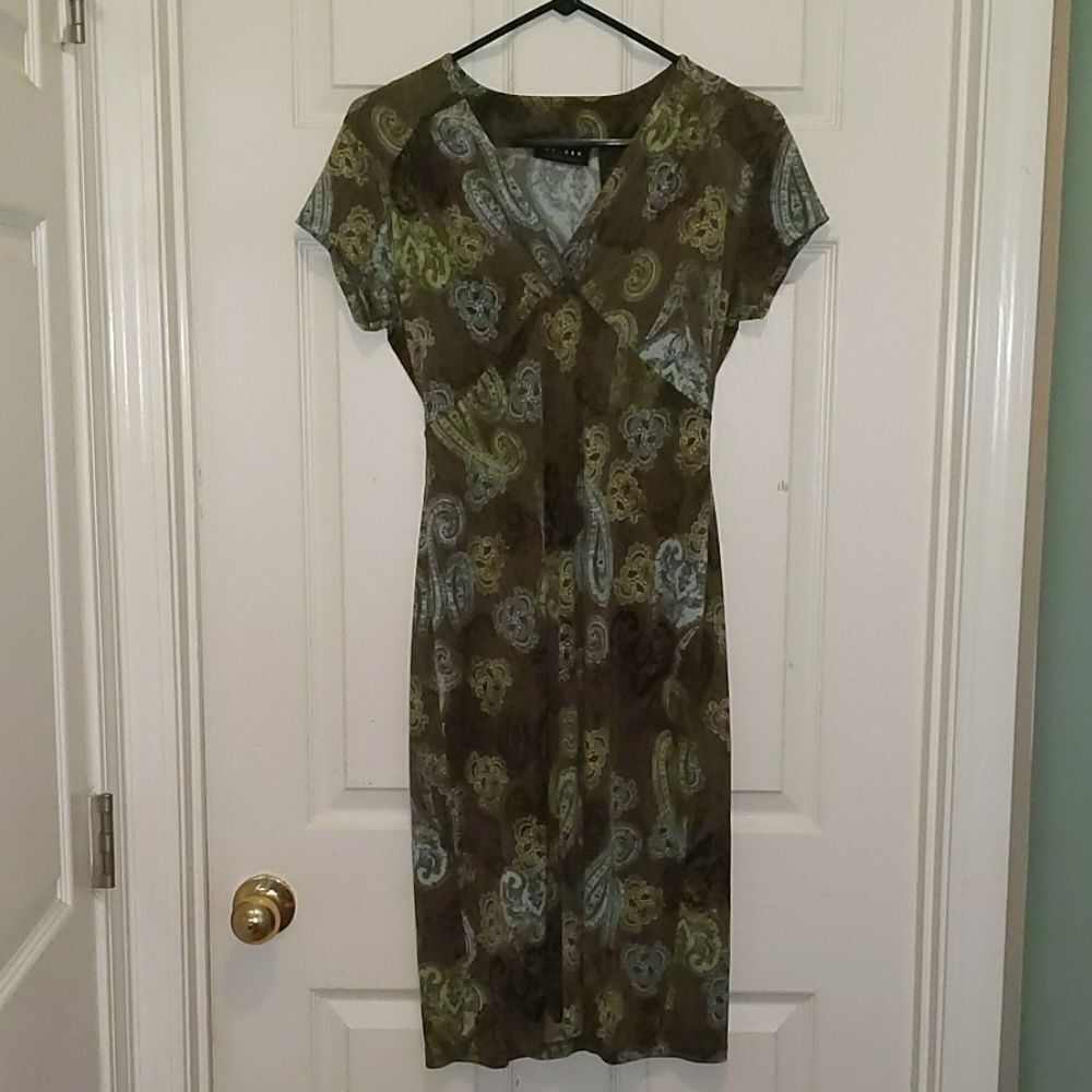 Axcess printed dress Sz M
